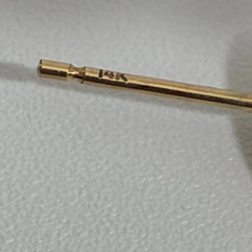 Jennifer Fisher 2.5" Twisted Lilly Hoops Earrings 14K Gold Posts Plated Brass - Picture 12 of 13